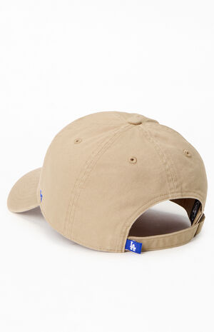 Khaki LA Dodgers Clean Up Dad Hat image number 3