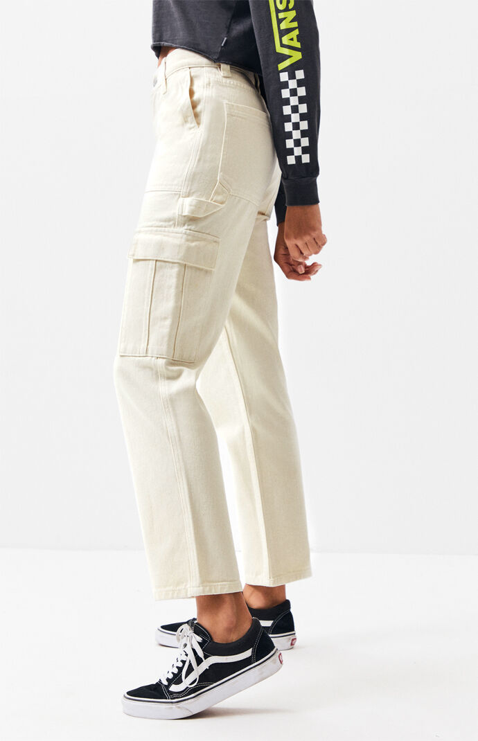 off white cargo jeans