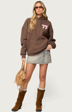 Leopard 77 Oversized Hoodie image number 5