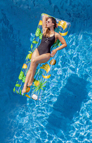 Resort Collection Tropical Flower Deluxe Pool Raft image number 2