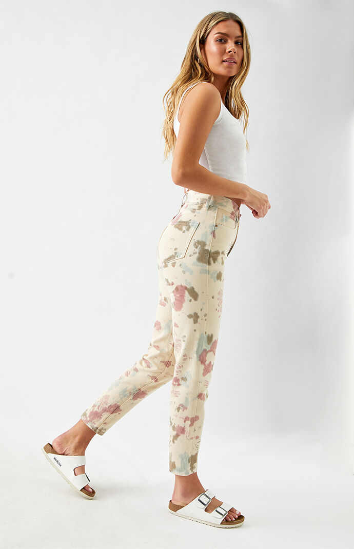 Tie Dye Ultra High Waisted Slim Fit Jeans