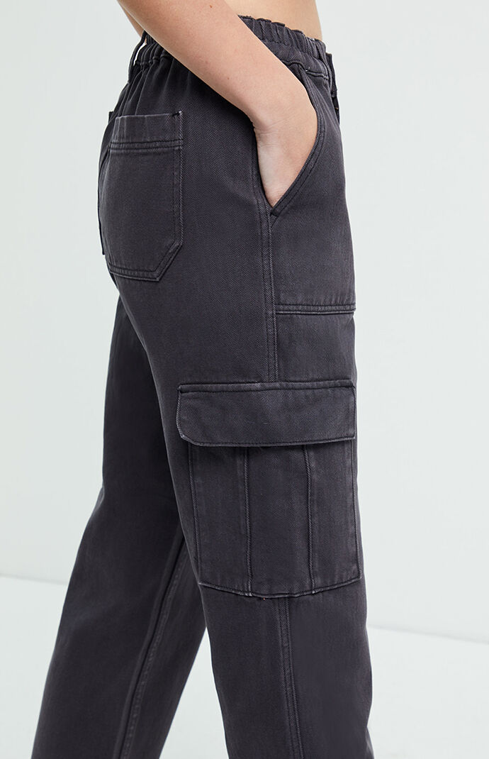 Pacsun black zipper pants sales