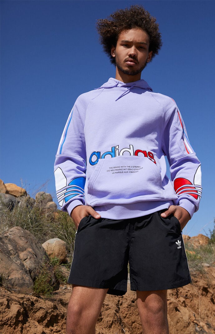 Purple Tricolor Hoodie