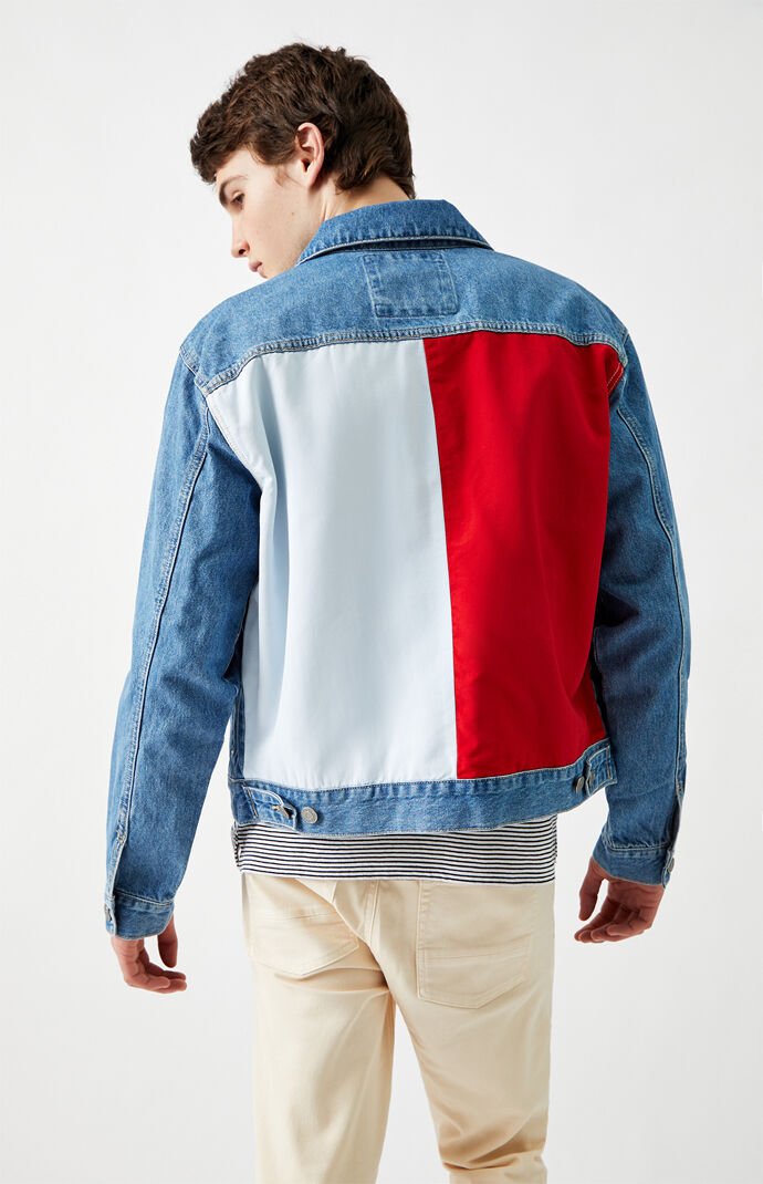 Mason Flag Denim Trucker Jacket