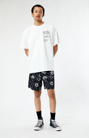 Printed Mesh Basketball Shorts image number 2