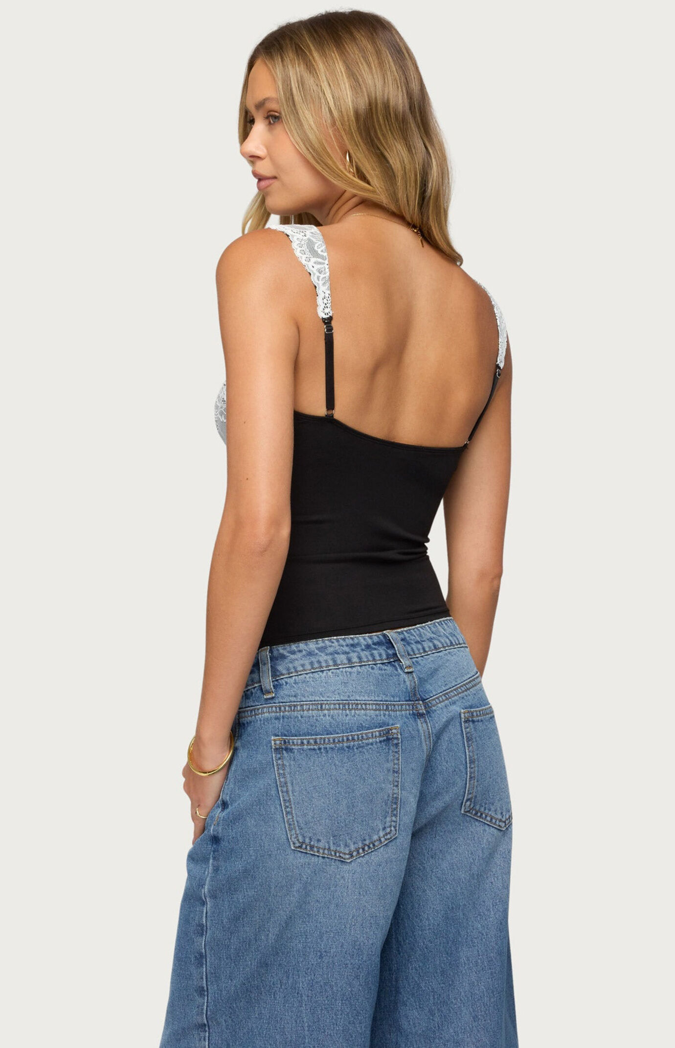 Edikted Troya Contrast Lace Top