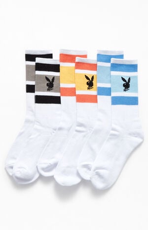 By PacSun Three Pack Crew Socks image number 1