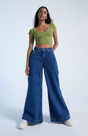 Organic Sweeper Wide Leg Jeans image number 1