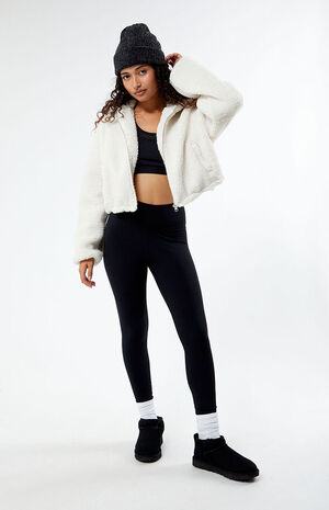 Sherpa Zip Cropped Jacket image number 4