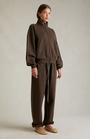 Women's Heather Wood Zip Up Jacket image number 6