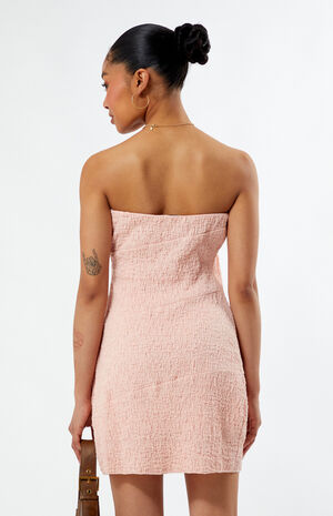 Seamed Strapless Mini Dress image number 3