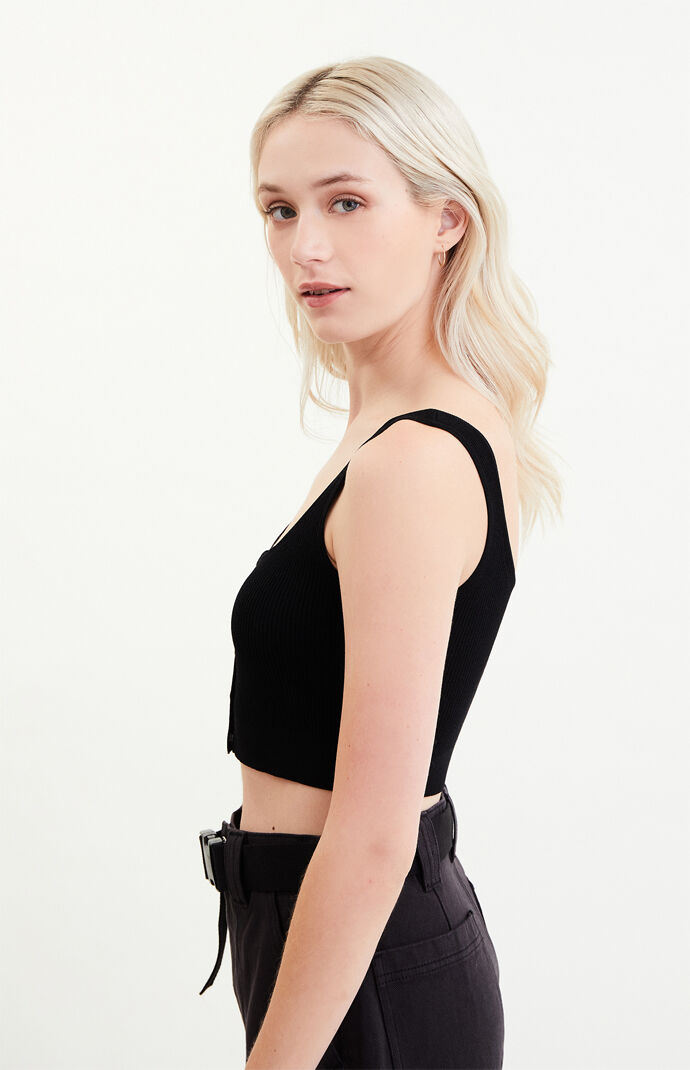 Snap Sweater Tank Top