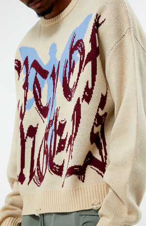 City Of Angels Cropped Destroyed Sweater image number 2