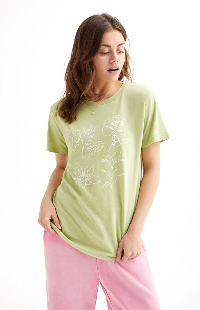 Plant Drawing Recycled T-Shirt
