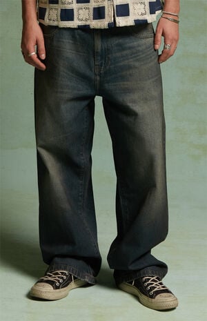 by Pacsun Dylan Baggy Jeans Dark Blue image number 5