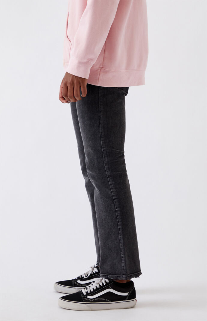 Washed Black Bootcut Jeans