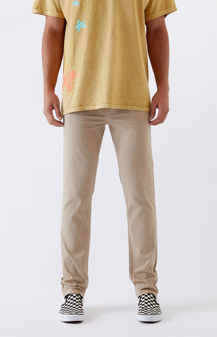 Khaki Slim Taper Jeans