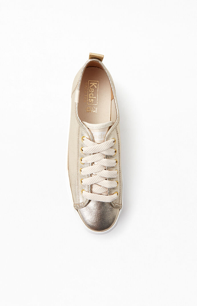 Women's Triple Up Metallic Twill Sneakers