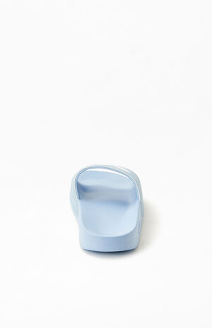 Women's Blue Adilette Slide Sandals Women's Blue Adilette Slide Sandals image number null