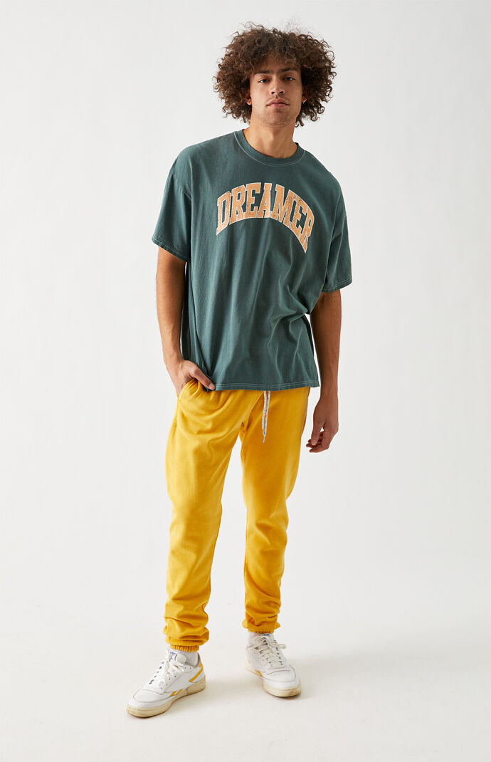 Gold Basic Fleece Sweatpants