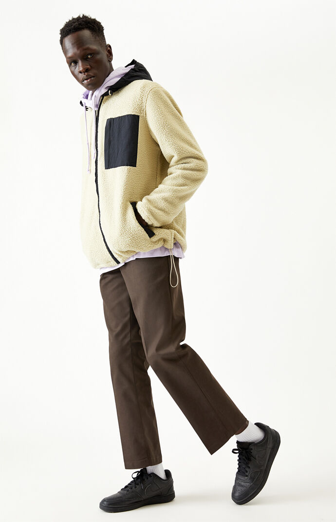 Hooded Sherpa Zip Jacket