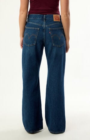 Women's Middy Loose Boot Jeans - Good Fortunes image number 4