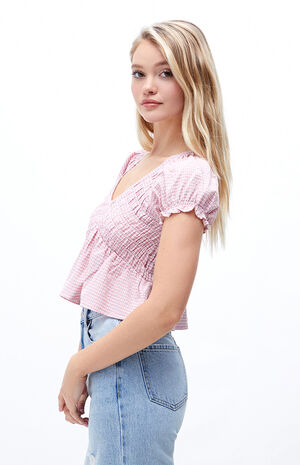 V-Neck Babydoll Top image number 2