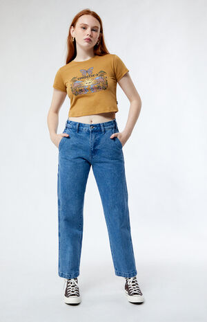 Blooming Skate Cropped T-Shirt image number 4