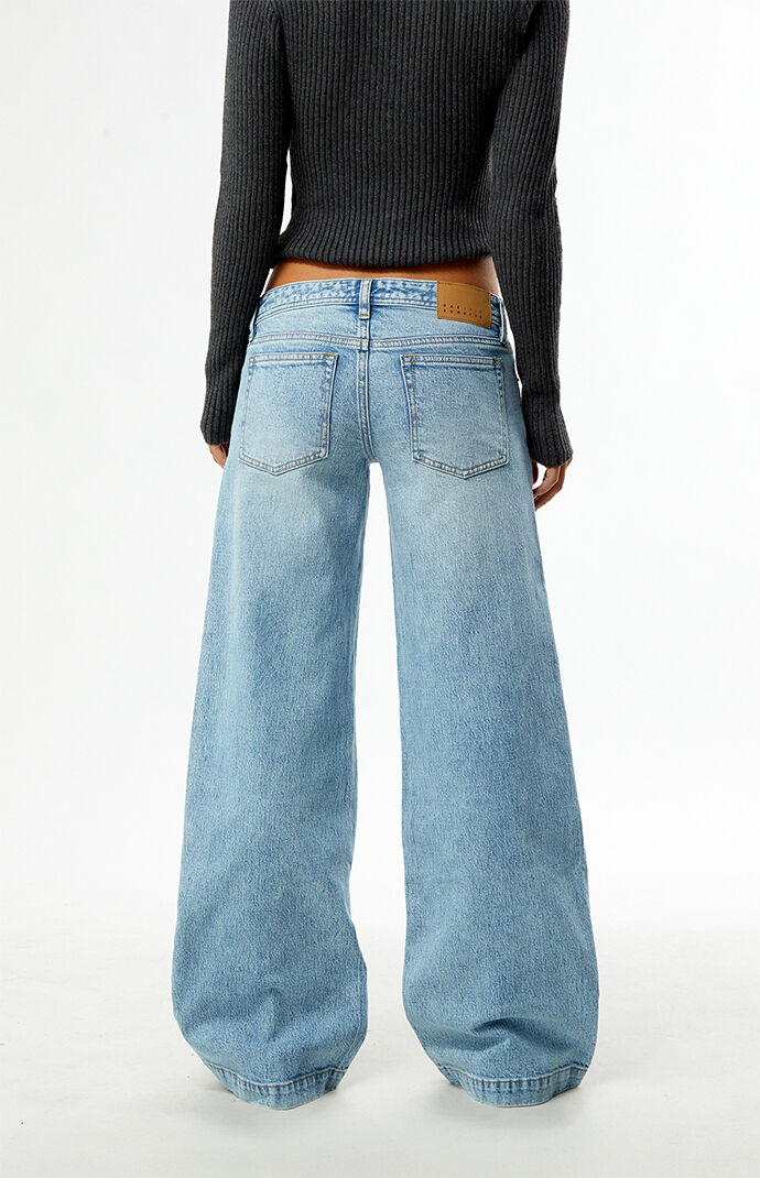 Pacsun Kaia Ultimate Low Rise Baggy Jeans Light Blue
