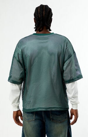 62 Mesh Jersey 2fer Long Sleeve T-Shirt image number 4