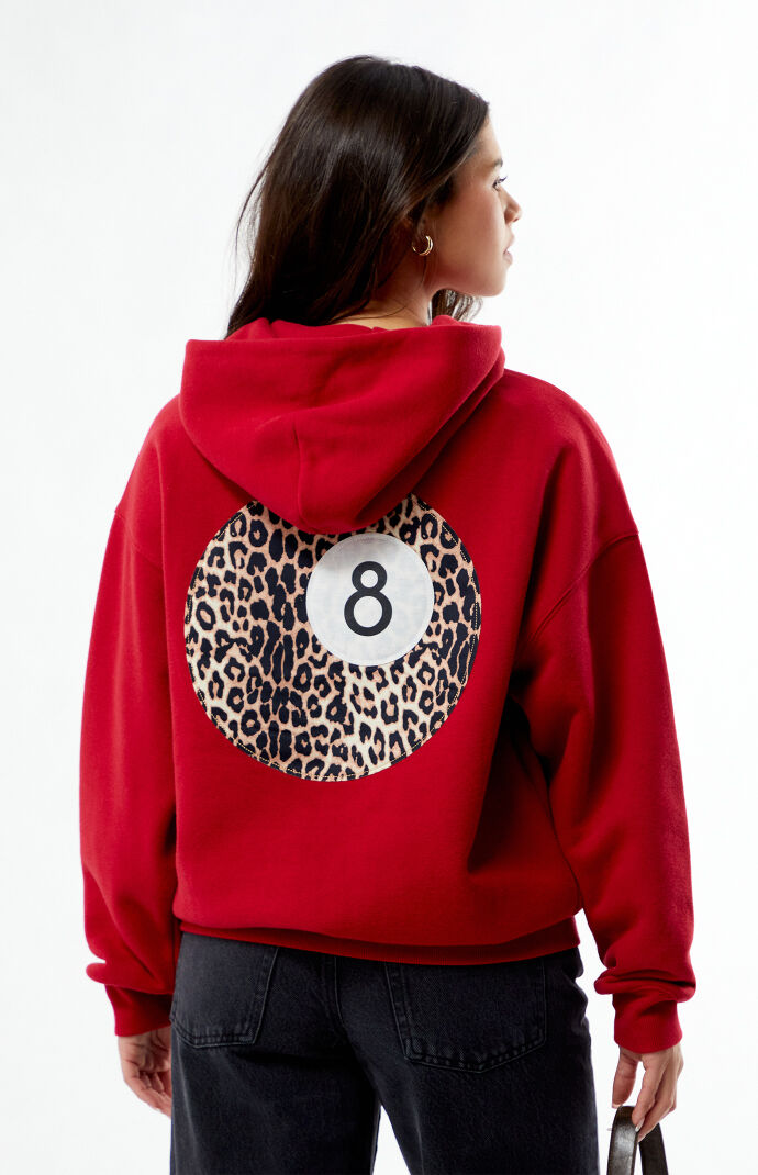 Pacsun Leopard 8 Ball Applique Hoodie | Pacsun