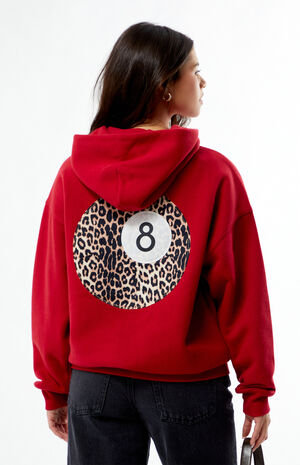 Leopard 8 Ball Applique Hoodie image number 4