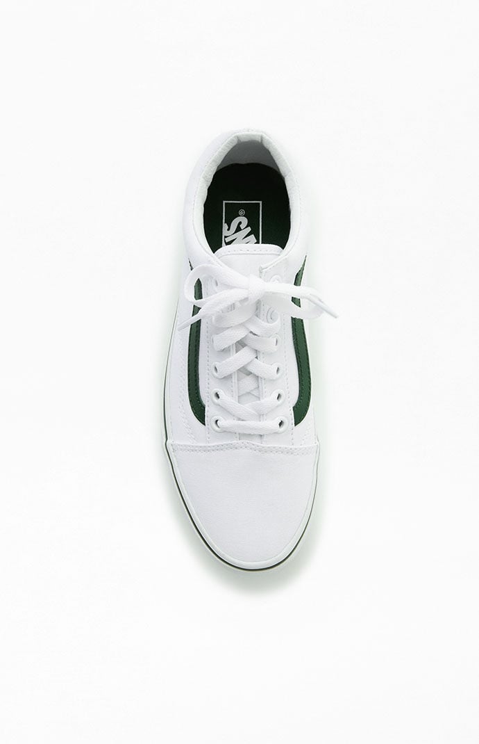Vans old hotsell skool green stripe