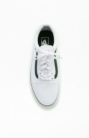White & Green Old Skool Stackform Sneakers image number 5