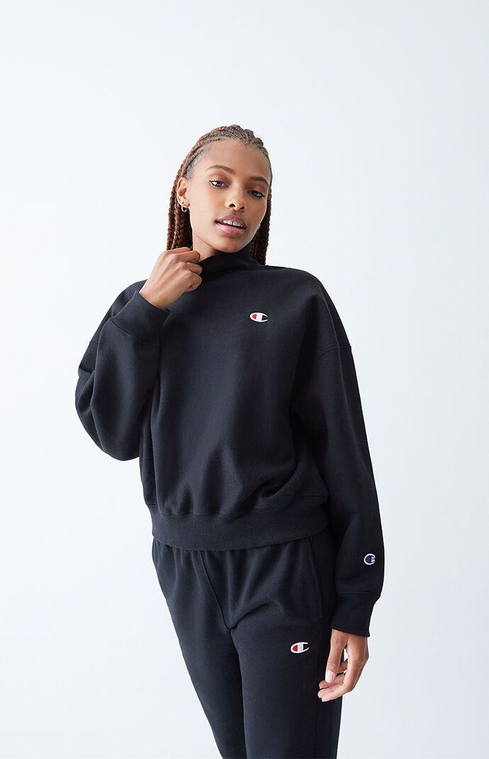 Mock neck on sale champion sweatshirt