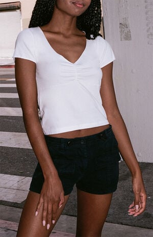 White Gina Cinched Top image number 1