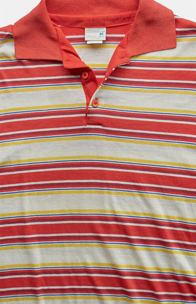 PS VINTAGE 80s Striped Polo Top