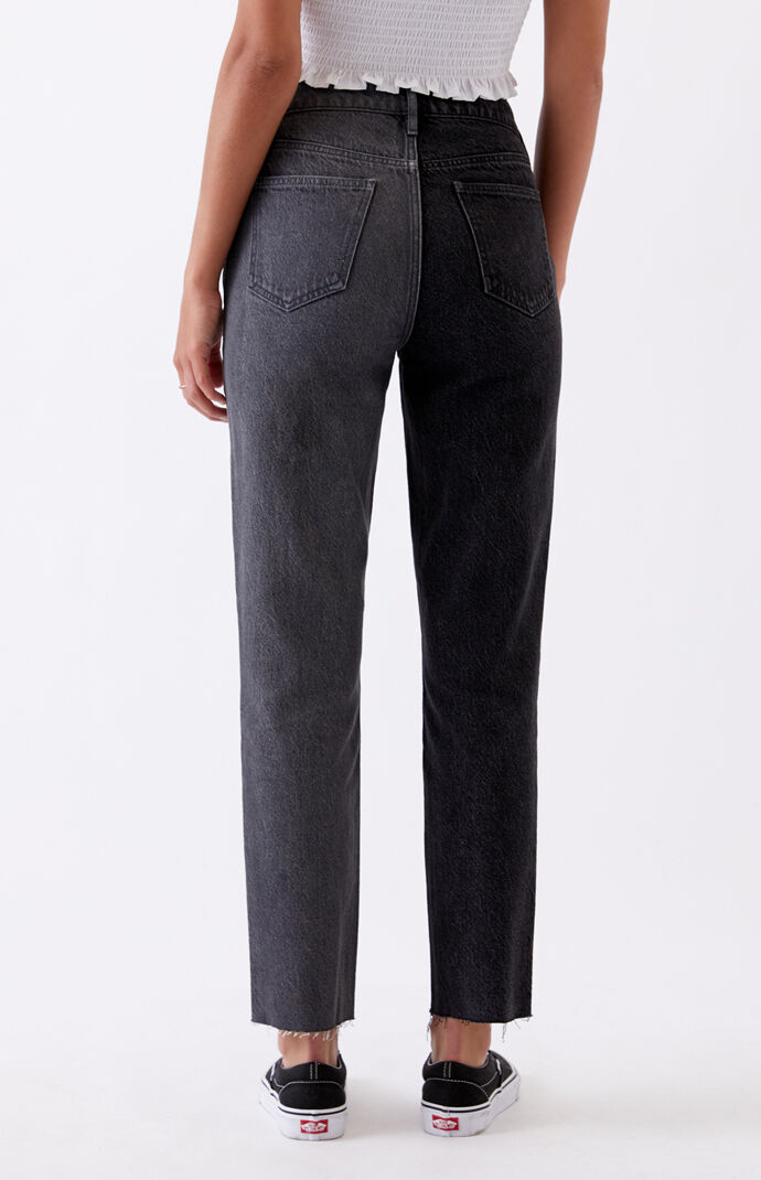 dark gray mom jeans