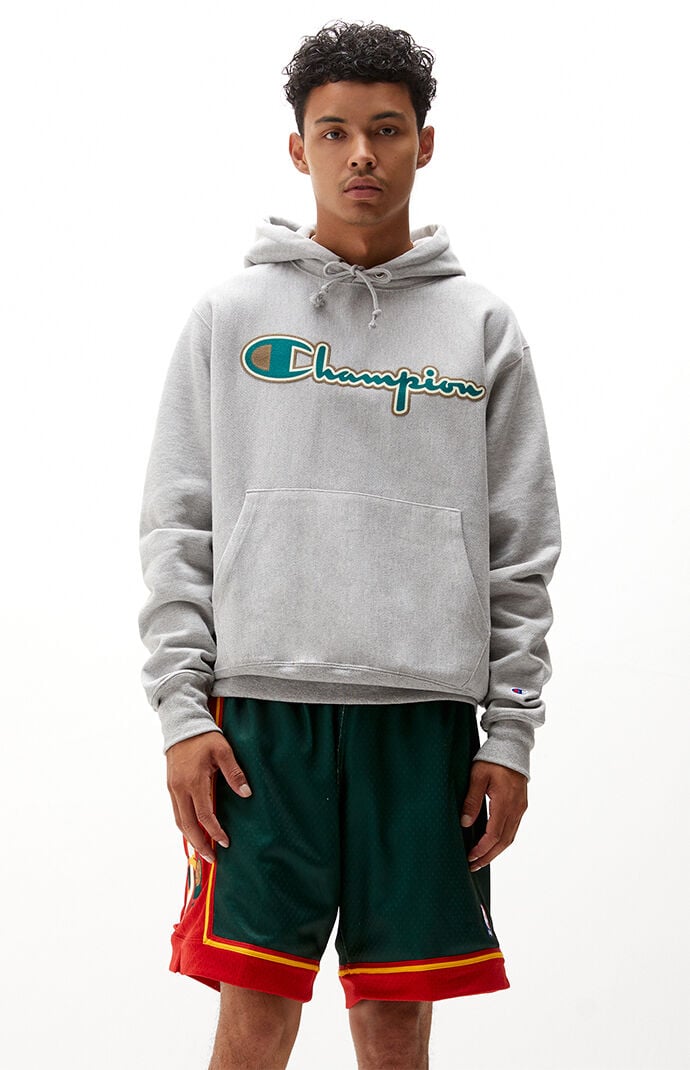Thermal green sales champion hoodie