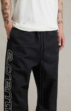 Vintage Black Active Trace Relaxed Track Pants image number 5