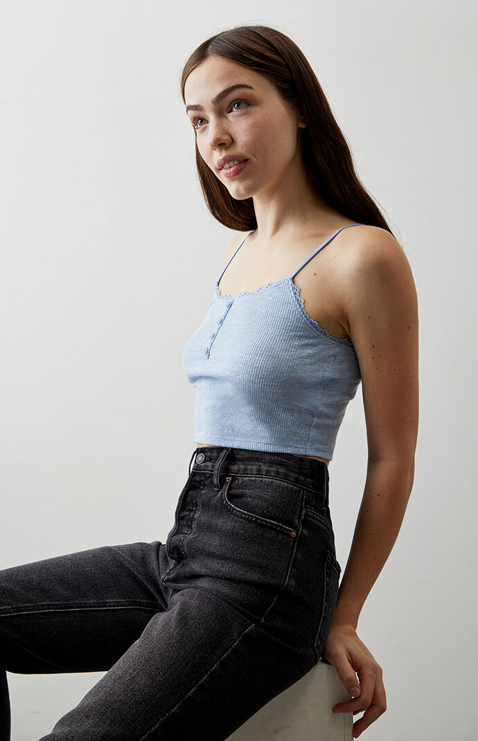 Camila Ribbed Henley Top