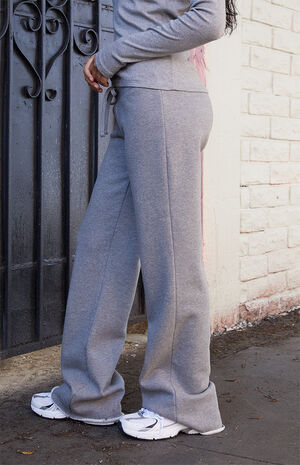 Gray Hilary Yoga Baggy Sweatpants image number 3