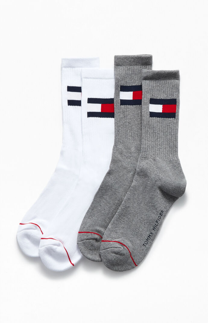 2 Pack Flag Crew Socks
