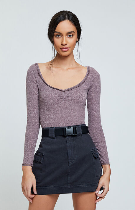 Emma Cinched Long Sleeve Top