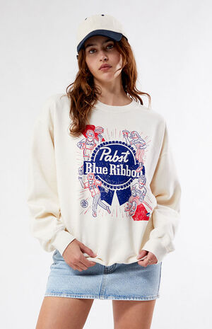 Pabst Blue Ribbon Sports Crew Neck Sweatshirt image number 1