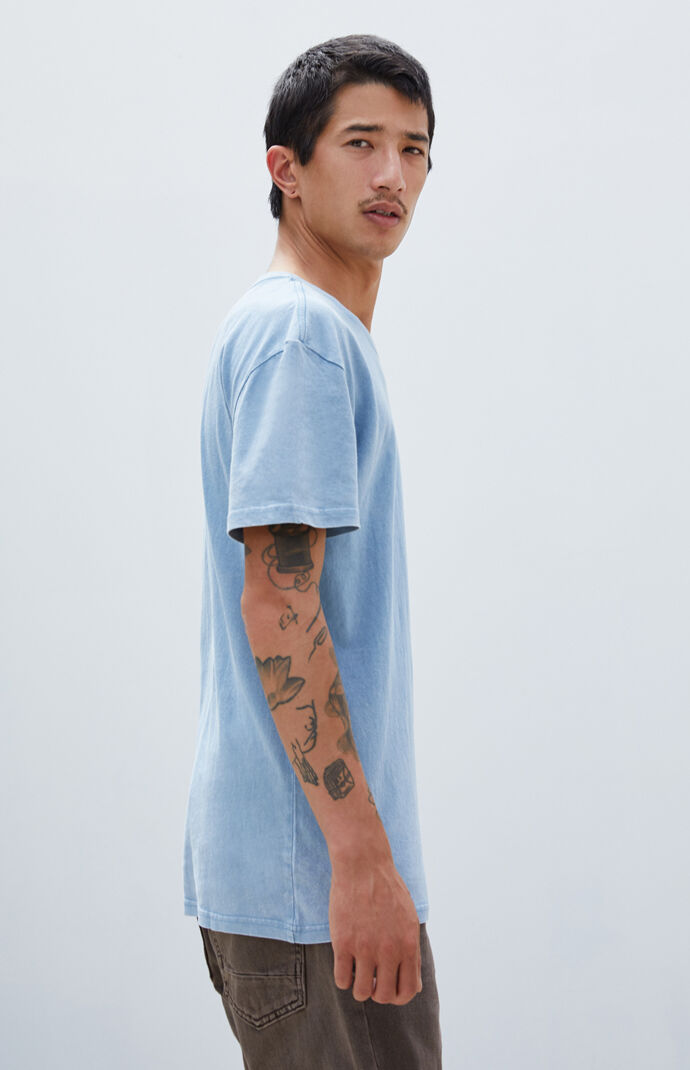 Light Blue Acid Wash T-Shirt