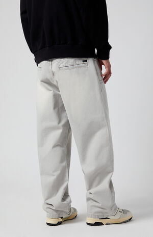 Gray Baggy Paneled Baggy Pants image number 4