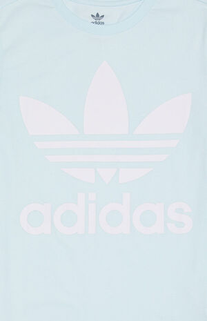 Kids Light Blue Trefoil T-Shirt image number 2