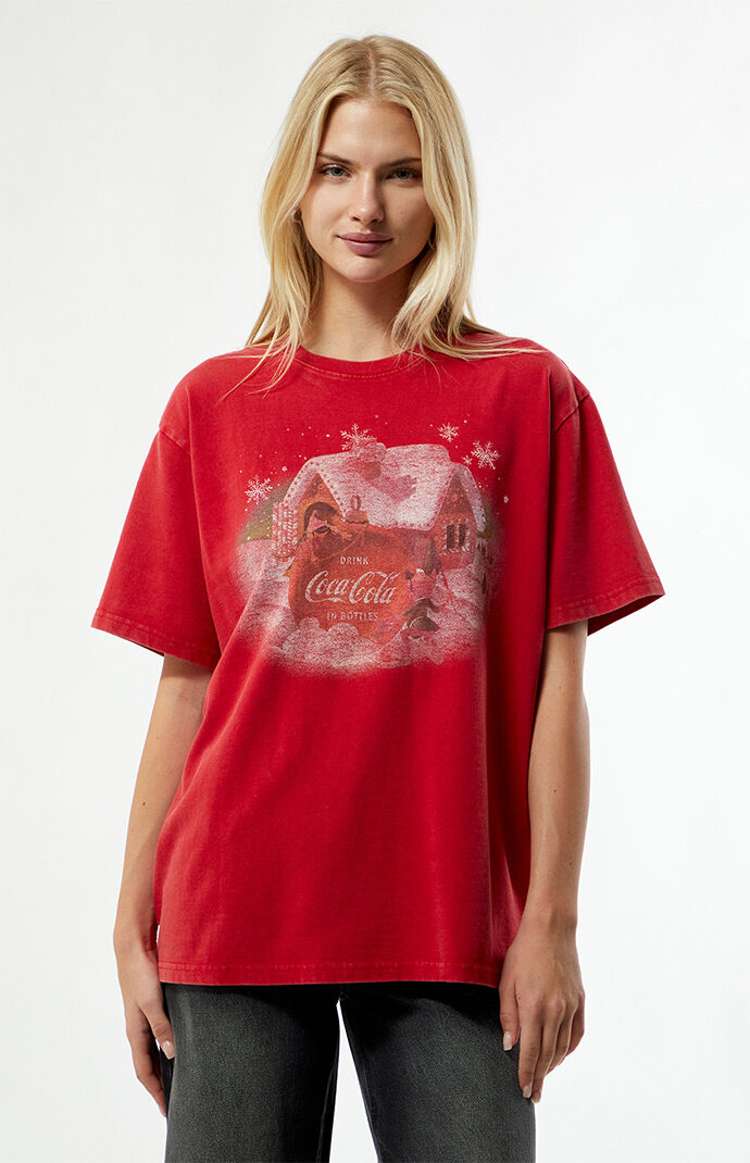 Coca Cola by Pacsun Holly Elf Oversized T-Shirt