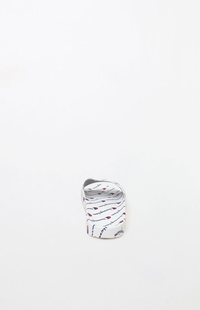 White IPO Repeat Slide Sandals